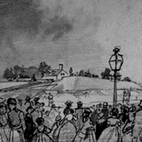 People of Baltimore witnessing the Erection of the Fortifications by Warren Zouaves