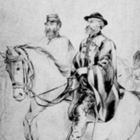 General Asboth and Staff on Horseback