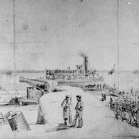Landing of Gen. Pope's Army on the Kentucky Shore